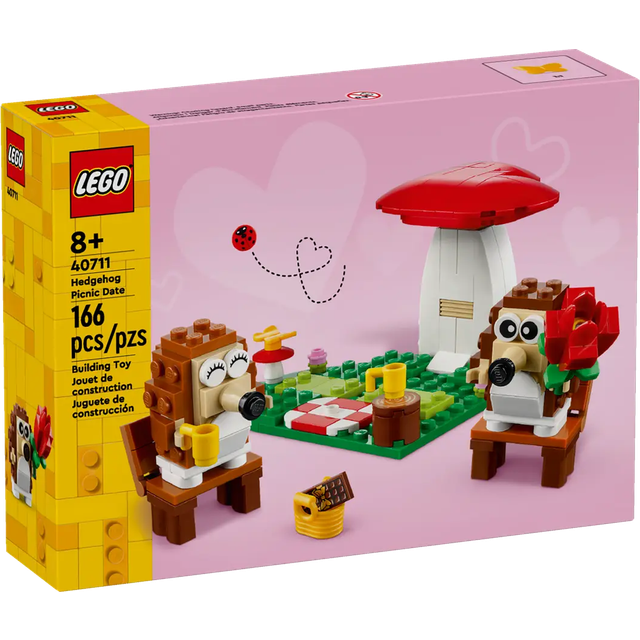 Lego Hedgehog Picnic Date - One Colour