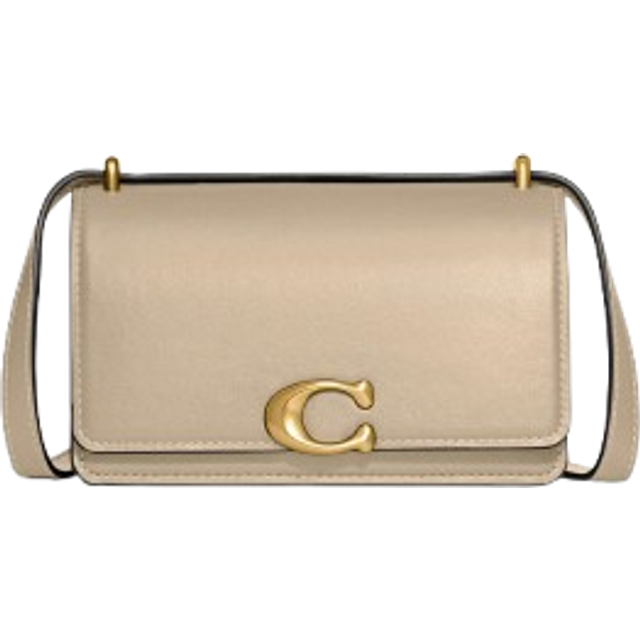 Coach Bandit Calf Leather Crossbody Bag - White (Size L: 7  x H: 4.2  x W: 2.5)