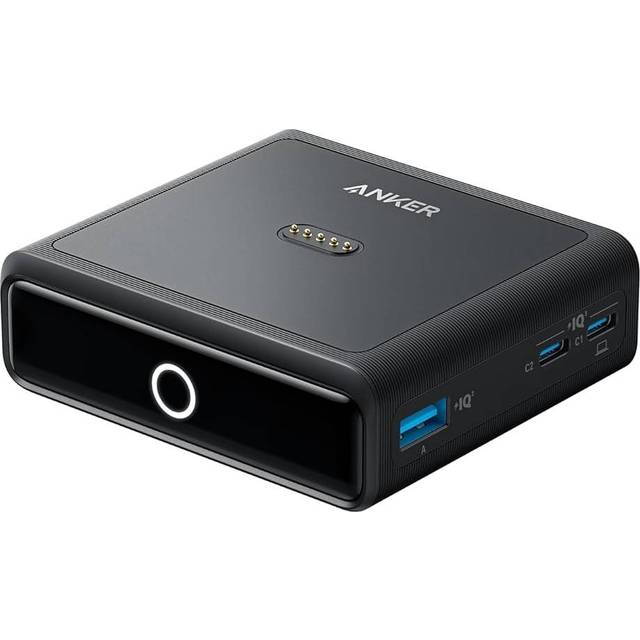Anker Laddstation för Anker Prime Powerbank, 100W Snabbladdning med 4 anslutningar, för MacBook Pro/Air-serien, iPhone 16/15-serien, Galaxy, AirPods och mer (Powerbank säljs separat)