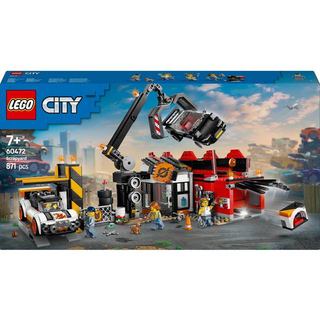 LEGO City Scrapyard with Cars, Building Toy Set 60472