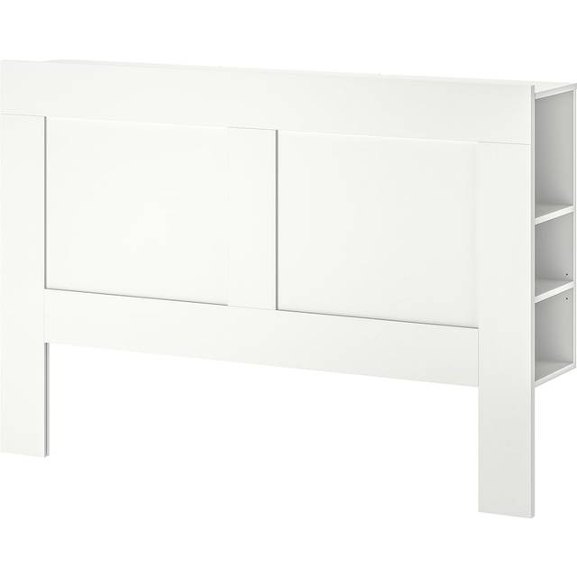 BRIMNES Sänggavel med förvaring, vit, 180 cm