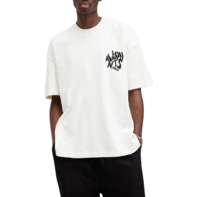 AllSaints Orlando Back Print T-shirt - White, White, Size Xl, Men - XL