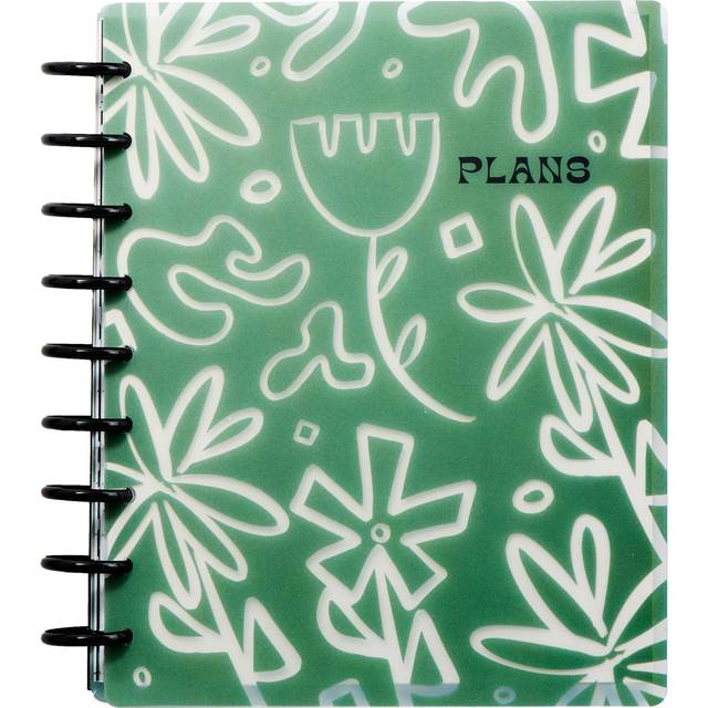Happy Planner Sustainable Disc-Bound 12-Month Daily  Weekly  Monthly Planner  Jan.-Dec. 2025  Classic Size  Dashboard Layout  Flourishing Flowers  72