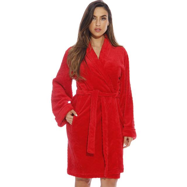 Just Love Kimono Robe Bath Robes for Women 6312-Red-1X