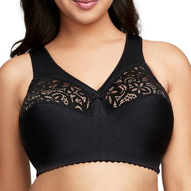 Glamorise - Mjuk-bh Full Figure Plus Size Magiclift - Svart