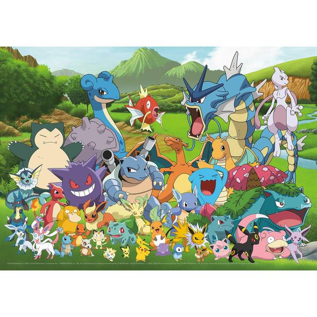 Buffalo Games - Pokemon - Favorites Group - 500 Piece Jigsaw Puzzle for Adults -Challenging Puzzle Perfect for Game Nights - Finished Size is 21.25 x