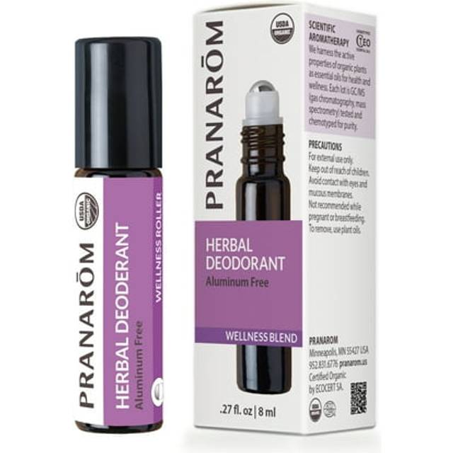 Pranarom Organic Deodorant Roll On Herbal 0.27 fl oz