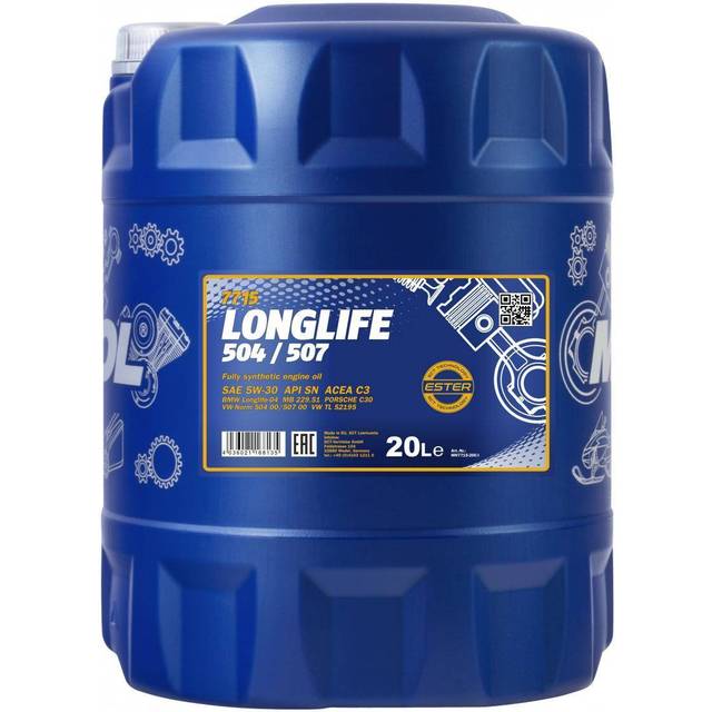20l Longlife 504/507 5w30 Engine Oil Fully Synthetic 7715 Mannol