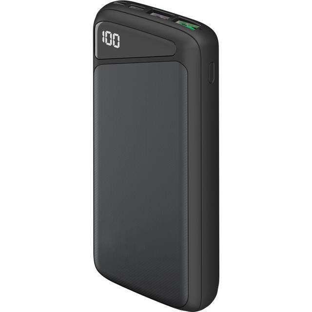 Goobay Powerbank 20 000 mAh - snabbladdare (USB-C PD, QC 3.0)