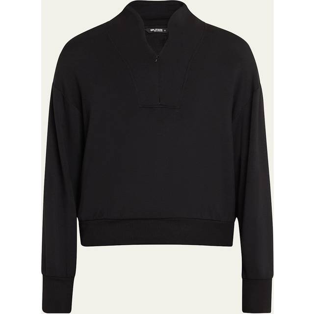 Birdie Half-Zip Fleece Pullover - BLACK - X-Large