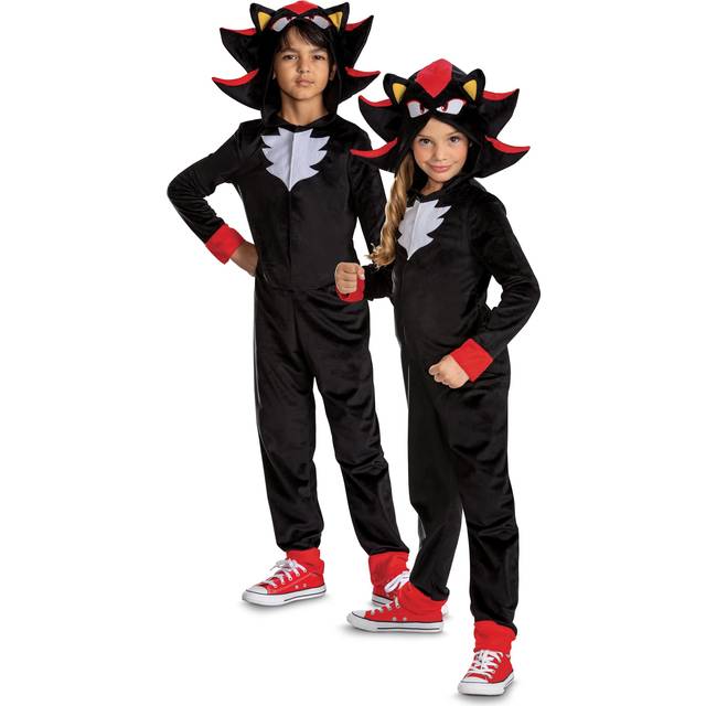 Sonic the Hedgehog Classic Shadow Costume for Kids | Video Game Costumes - Black&#47;Red&#47;White (10/12)