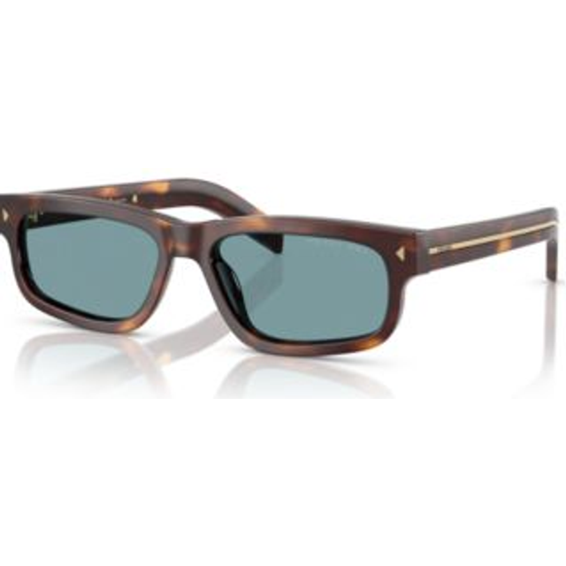 Prada Man PR B11S  15W04D Sunglasses Acetate Turtle Green Squared Polarized