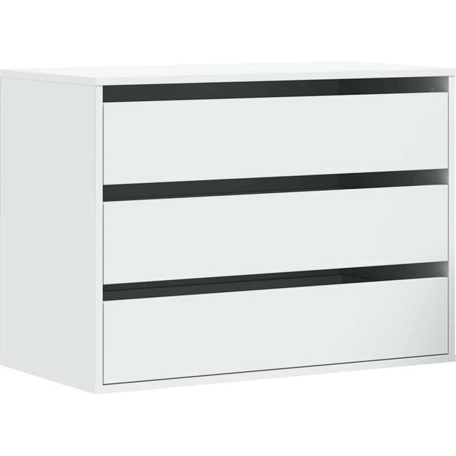 vidaXL Corner Chest of Drawers White 80x41x58 cm Engineered Wood
