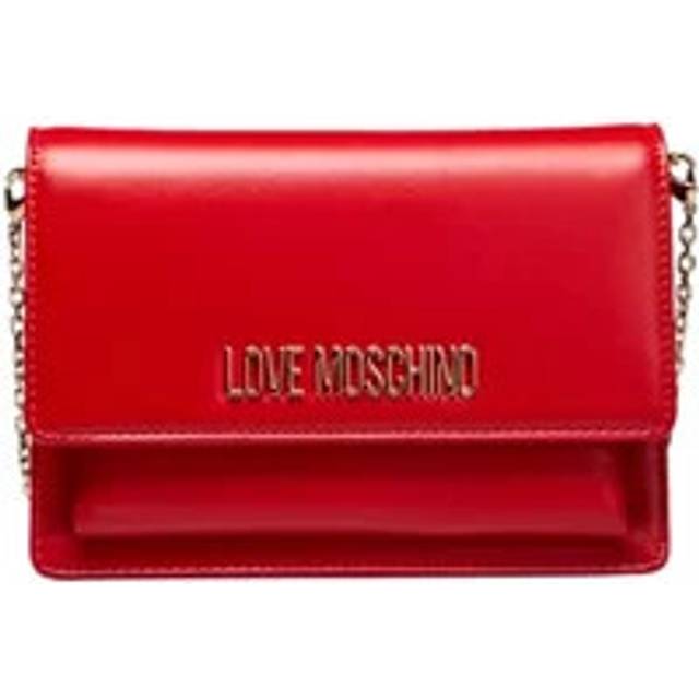 Red Polyethylene Crossbody Bag