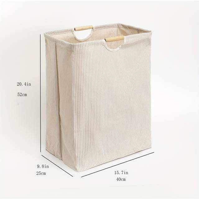TEMU Extra-large Laundry Hamper With Handles - Freestanding, Tall Dirty Clothes Basket For Bedroom, Bathroom, Dorm - Versatile Storage Solution, Laundry Baskets