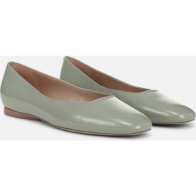 Naturalizer Chelsea Ballet Flat Shoes, Pistachio Green Leather, 8.5W Slip-On Fit