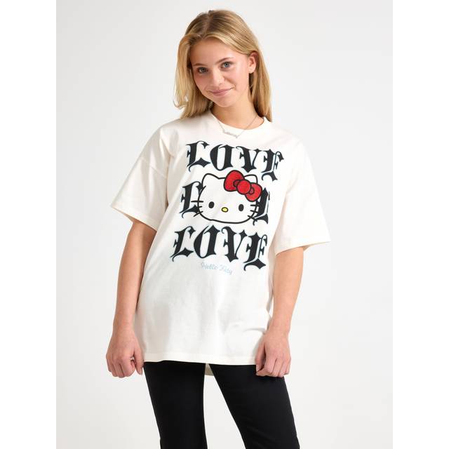 LINDEX T Shirt Hello Kitty |Vit |128