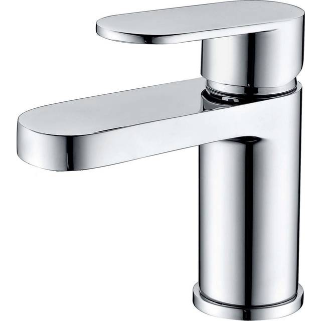 Rak Ceramics - rak Compact Eco Round Mono Basin Mixer Tap with Clicker Waste - Chrome