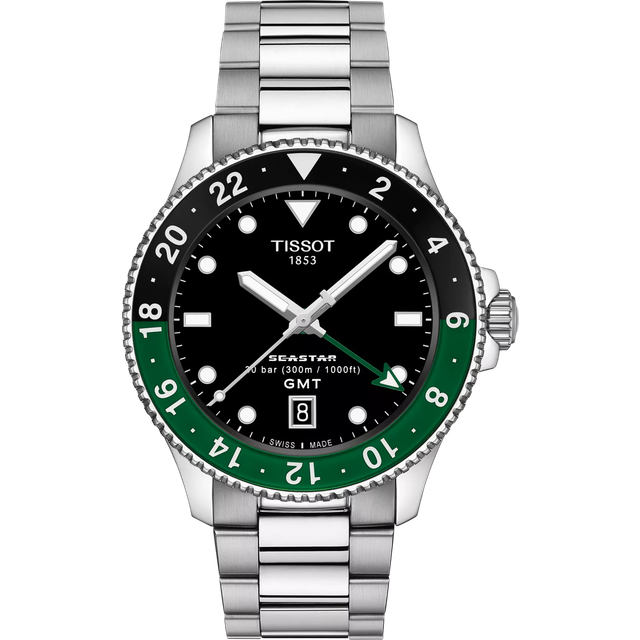 Tissot T1208521105100 Herrenuhr Seastar 1000 Quarz GMT 40mm 30ATM