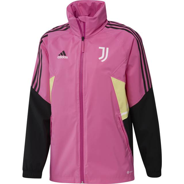 Juventus Regnjacka Condivo 22 - Rosa/svart/gul - adidas - ['Rosa'] (Small)