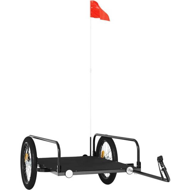 Cykelvagn svart 135x70x37 cm järn