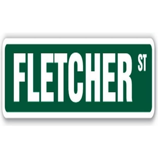 SignMission SS-FLETCHER 18 in. Fletcher Street Childrens Name Room Sign