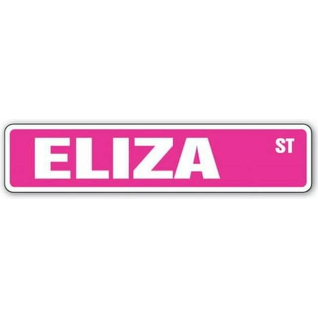 SignMission D-9-SS-ELIZA 2 x 9 in. Childrens Name Room Street Sign Decal - Eliza