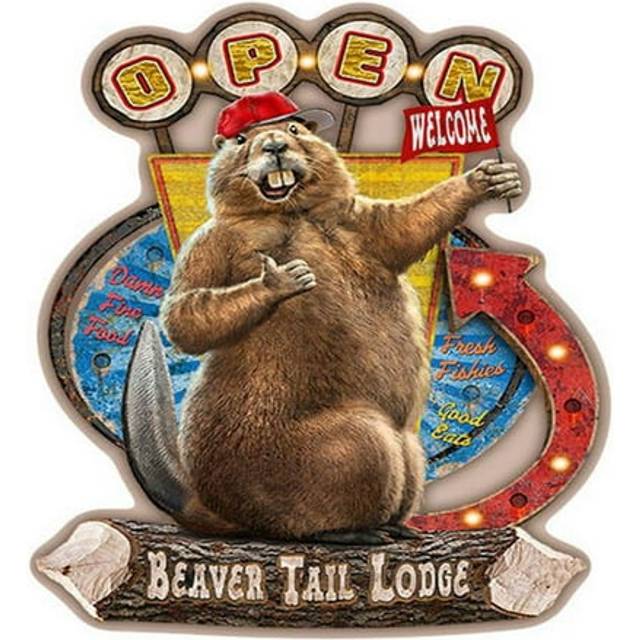 SignMission P-1117 Beaver Tail Lodge Welcome to Beaver Tail Lodge Novelty Sign