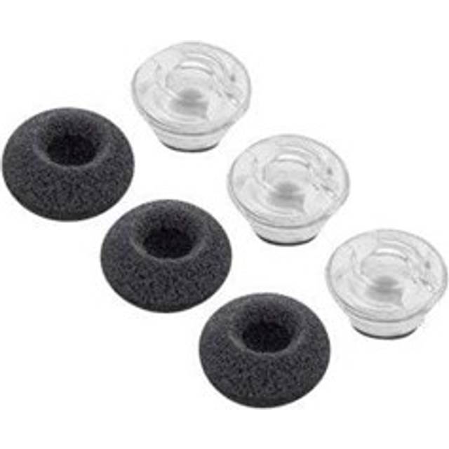 Poly Sats Med Hörsnäckor Small Svart, Transparent Set Med Kudde/ring
