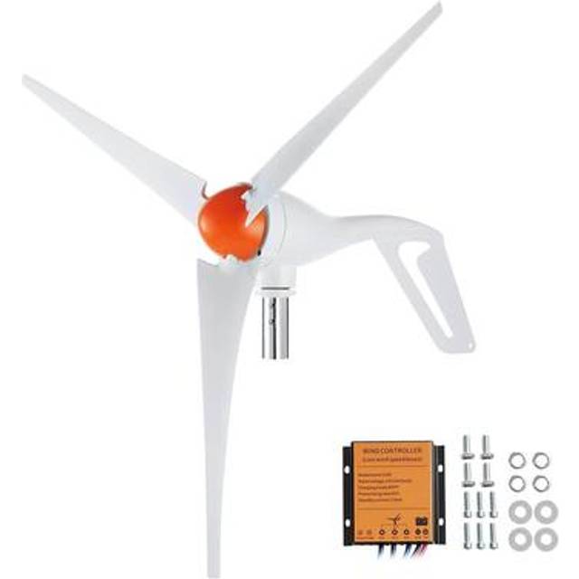 VEVOR 500 W Windkraftanlage 12 V Windgenerator 3-Blatt-Windkraftgenerator mit MPPT-Regler einstellbare Windrichtung und 2,5 m/s Startwindgeschwindigkeit geeignet f&#xFC;r Zuhause Bauernhof Wohnmobile Boote