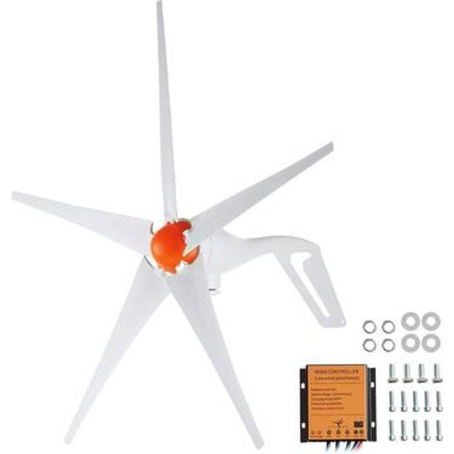 VEVOR 500 W Windkraftanlage 12 V Windgenerator 5-Blatt-Windkraftgenerator mit MPPT-Regler einstellbare Windrichtung und 2,5 m/s Startwindgeschwindigkeit geeignet f&#xFC;r Zuhause Bauernhof Wohnmobile Boote