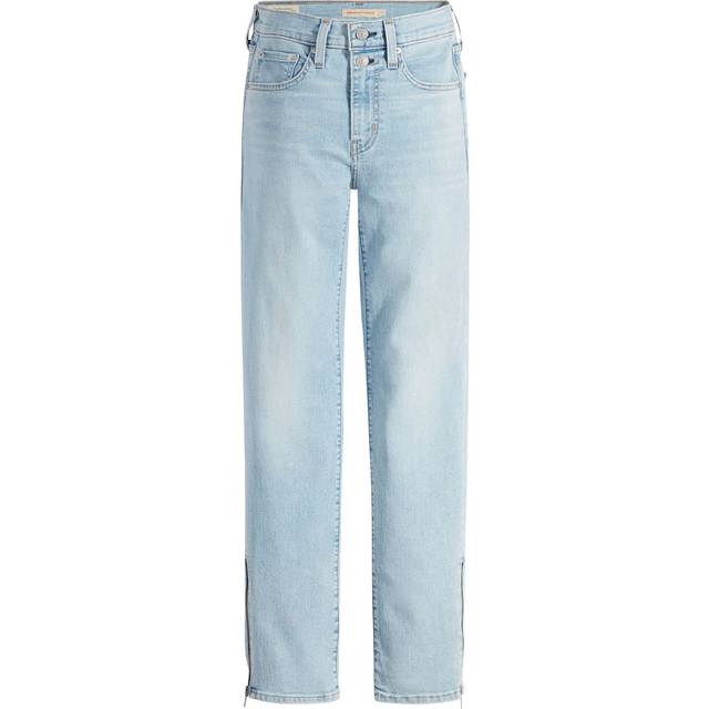 Levi's 724 Zip Hem 5-Pocket Straight Leg Jeans - Denim