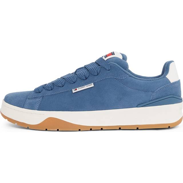 Tommy Jeans Suede Skater Sneakers - Blue, Blue, Size It/Eu 40 = Uk 6, Men - IT/EU 40 = UK 6