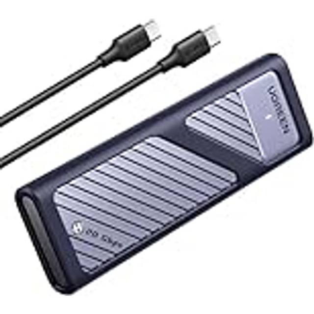 M.2 NVMe and SATA SSD Enclosure, 20Gbps NVMe Enclosure with USB 3.2 Support Gen2 x 2, NVMe SSD Enclosure Support UASP & TRIM, Aluminum M.2 Caddy for M