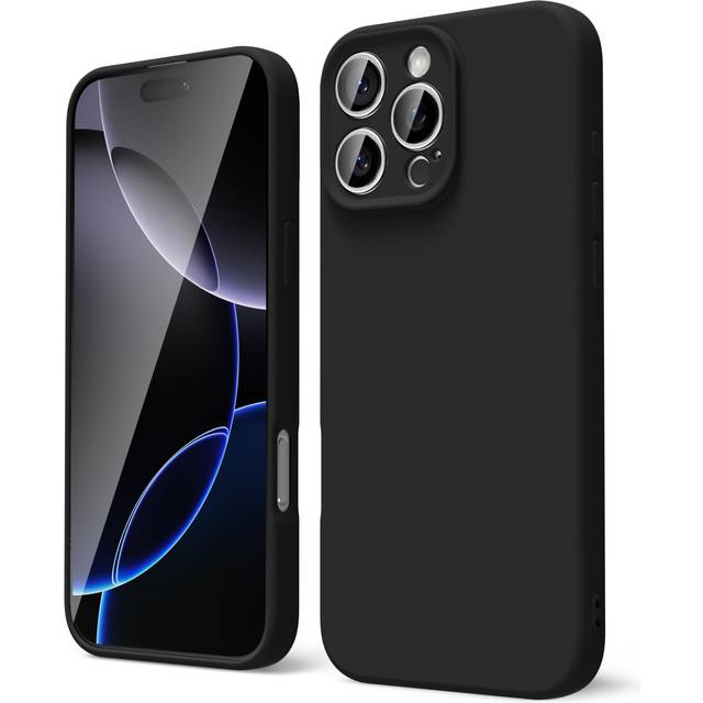 oakxco for iPhone 16 Pro Max Phone Case Liquid Silicone  Thin Slim Soft Rubber Gel TPU Plain Protective Simple Cover for Women Girl Cute  Matte Solid