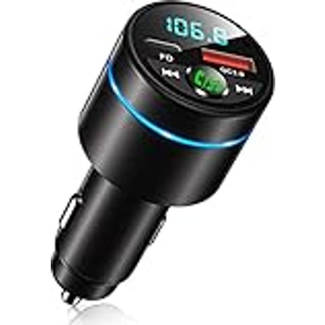 Bluetooth Car Adapter 5.3, Mohard All-Metal PD 30W& QC3.0 18W Fast Car