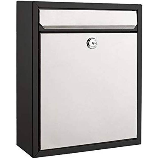 "Modern Wall Mounted Locking Small Architectural Mailbox from Bailey Boxes - 12.25"""""""" H x 10.25"""""""" W x 3.5"""""""" D - The Murphy"