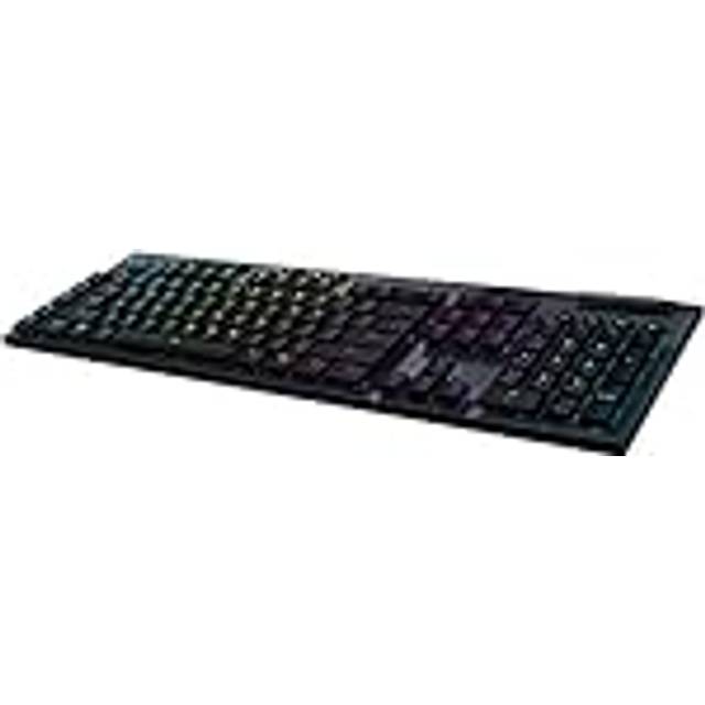 Logitech G Trådlöst G915 X LIGHTSPEED-speltangentbord med låg profil in Svart, Amerikansk internationell