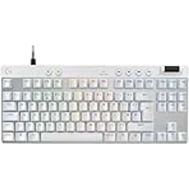 Logitech G PRO X TKL RAPID Gaming-tangentbord in Vit, Français (Azerty)