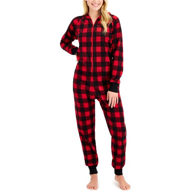 Family Pajamas Matching Women's 1-Pc. Red Check Printed (Medium)