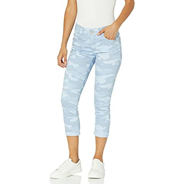 Democracy Women's Petite Ab Solution Crop  Blue Fog  16P