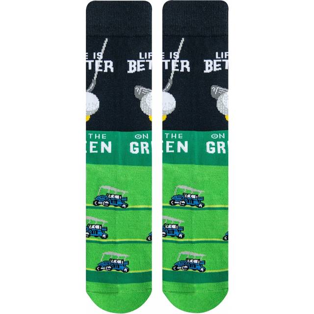 SHEIN 1 Pair Men Creative Golf Design Socks, Comfortable & Breathable Mid-Calf Socks, Women Knee High Socks With Funny Patterns, Crazy Happy Socks