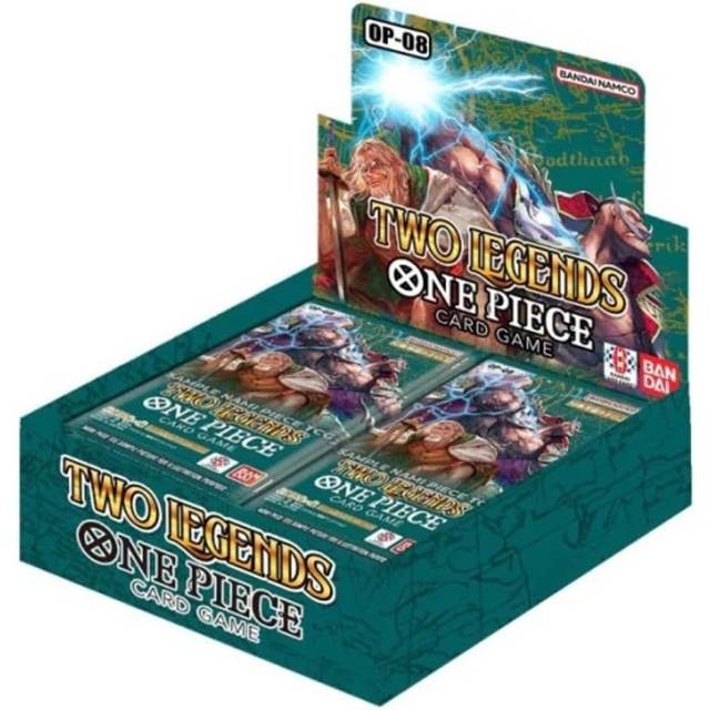One Piece Two Legends kortspel OP-08, engelsk version, 12-kort booster Pack, Bandai Namco