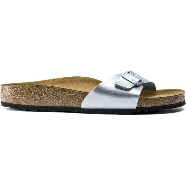 Birkenstock Madrid Birko-Flor Silver Narrow Fit - Grey (9)