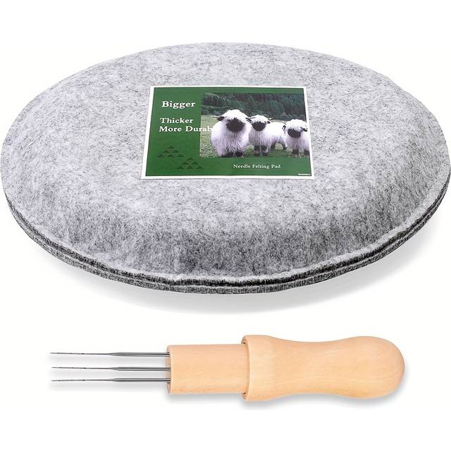 TEMU Needle Felting Pad, Felting Kit, Needle Felting Mat And Felting Needles With 1 Felting Needle Holder