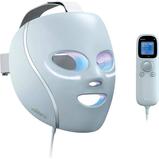 SHARK FW312UK CryoGlow Under-Eye Cooling LED Anti-Ageing & Blemish Repair Mask, Blue