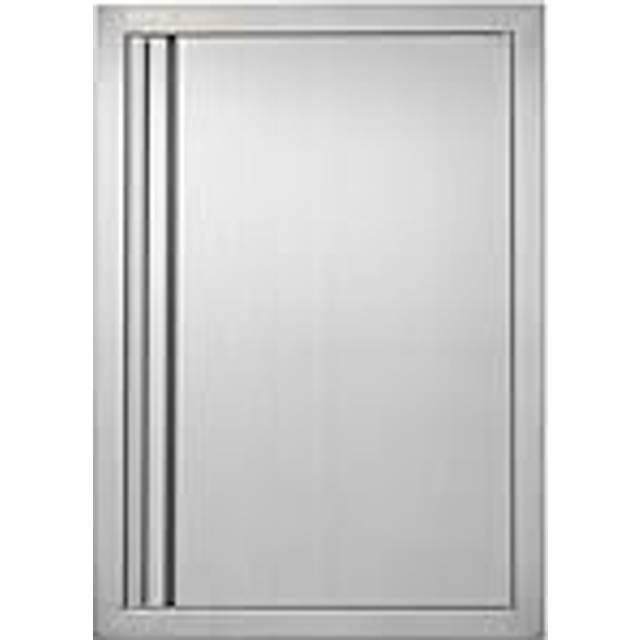 VEVOR BBQ Access Door, 432x610 mm Single Outdoor Kitchen Door, Stainless Steel Flush Mount Door, Wall Vertical Door with Recessed Handle, for BBQ Island, Grilling Station, Outside Cabinet