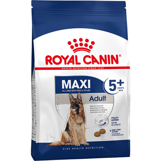 Royal Canin Maxi Adult 5+ hundfoder. Förpackning: 15 kg