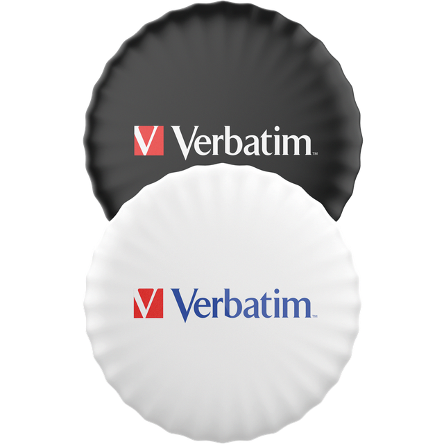 Verbatim My Finder Coin Set med 2, Bluetooth-spårare för nycklar, ryggsäck, resväska, plånbok och Co, kompatibel med Apple "Var är? ", nyckelfinnare med utbytbart batteri och skyddsfodral