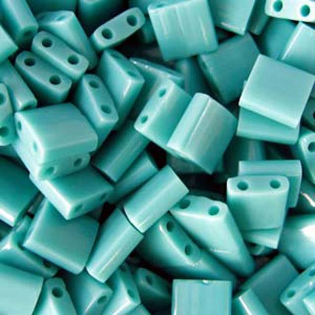 Turquoise Green Ab Matte Tila Beads 7.2 Gram Tube By Miyuki Are a 2 Ho